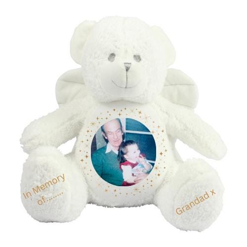 Angel Memory Bear, Personalised. Any design. Memory Teddy. Baby loss. Family Loss.