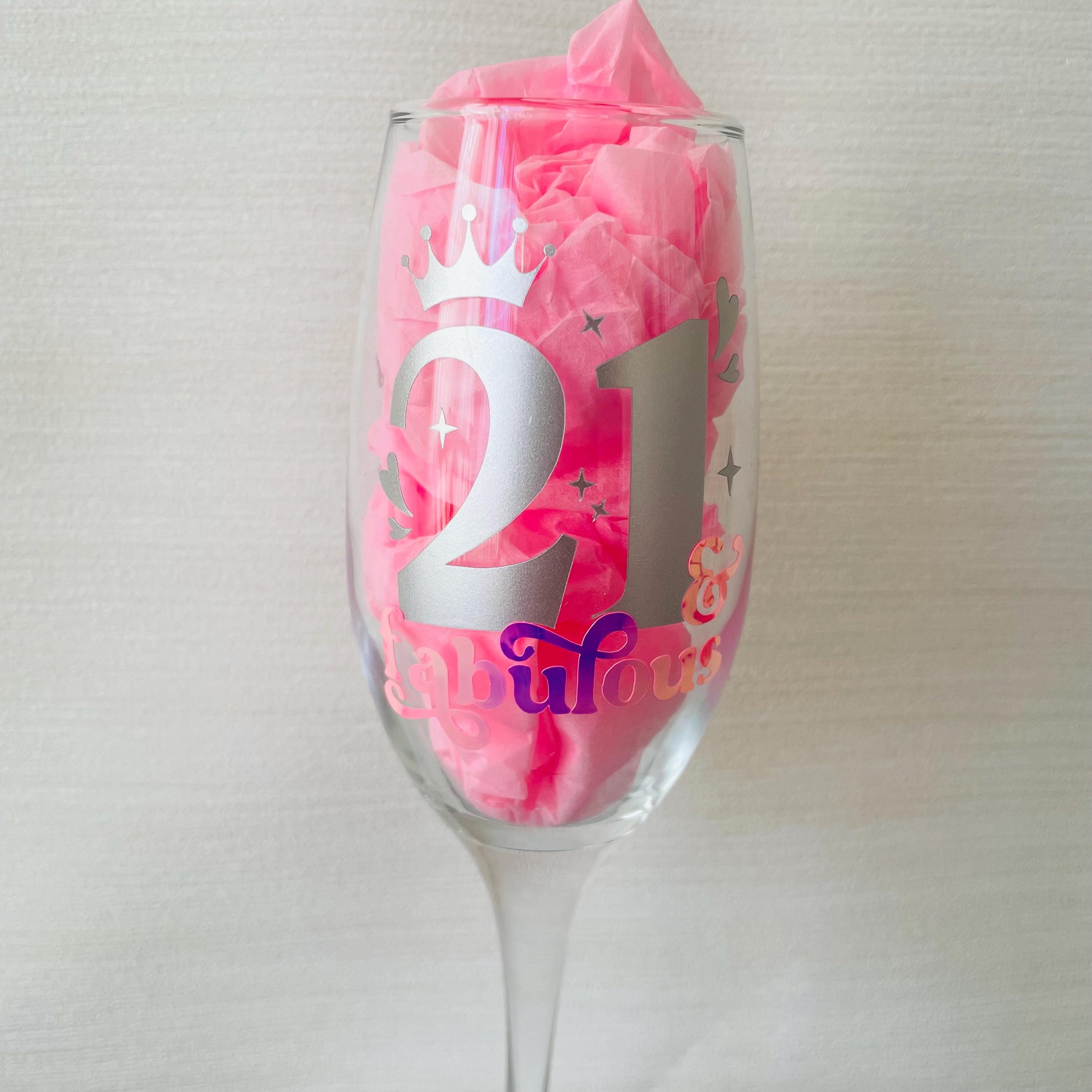 Celebration glass. Birthday gift. Special birthday gift. Personalised glass.