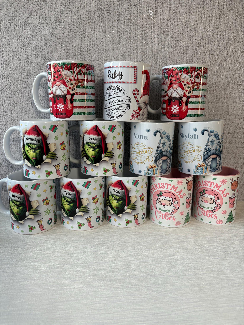 Personalised Christmas Mug. Custom mug. Christmas gift. Secret Santa. Stocking filler.