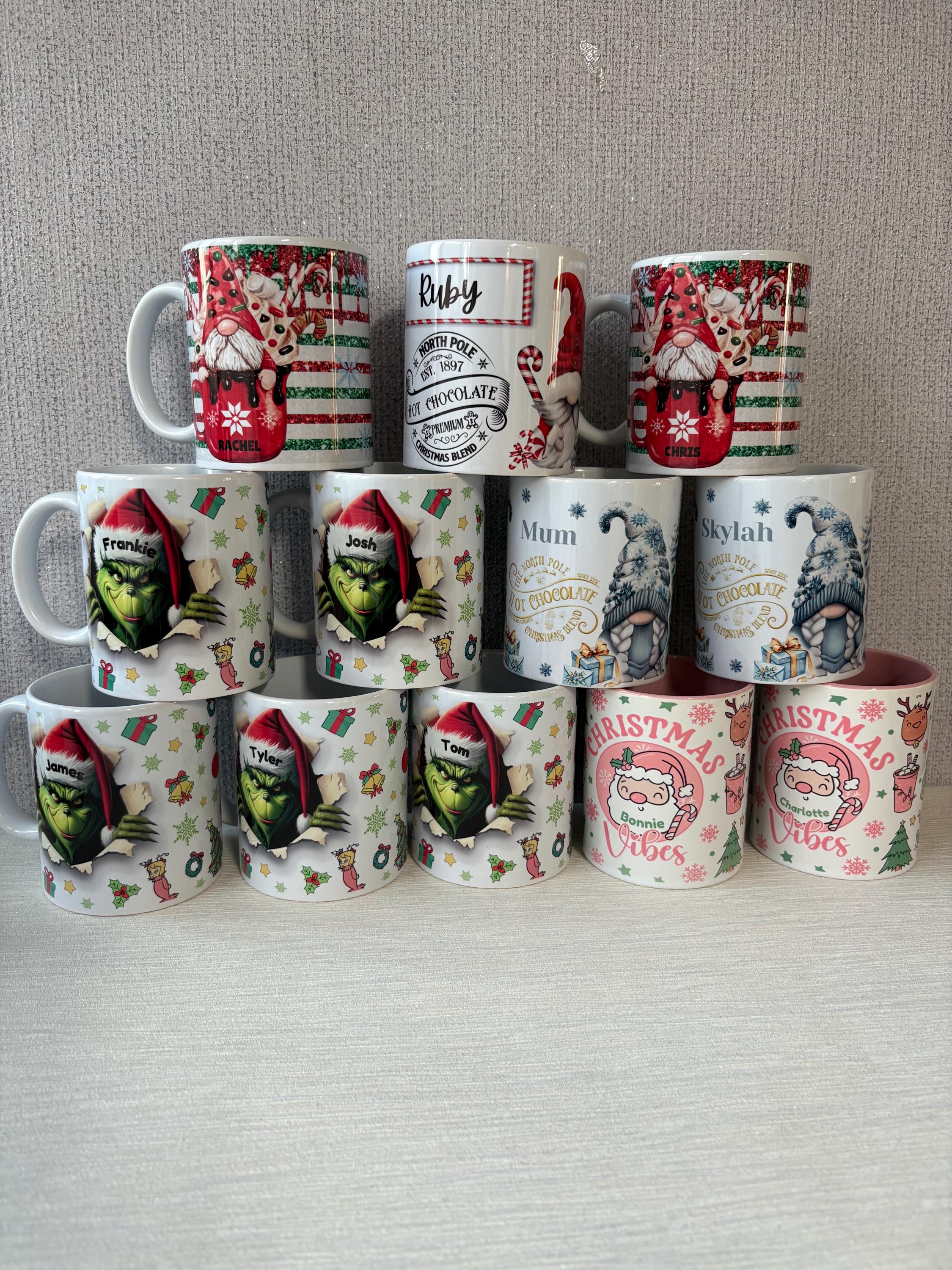 Personalised Christmas Mug. Custom mug. Christmas gift. Secret Santa. Stocking filler.