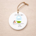 In memory of, Memorial decoration. Ceramic hanging decoration.
