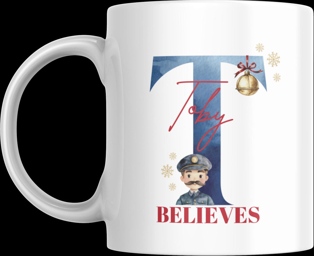 Children's Personalised Christmas mug. Hot Choc mugs. Mug gift.