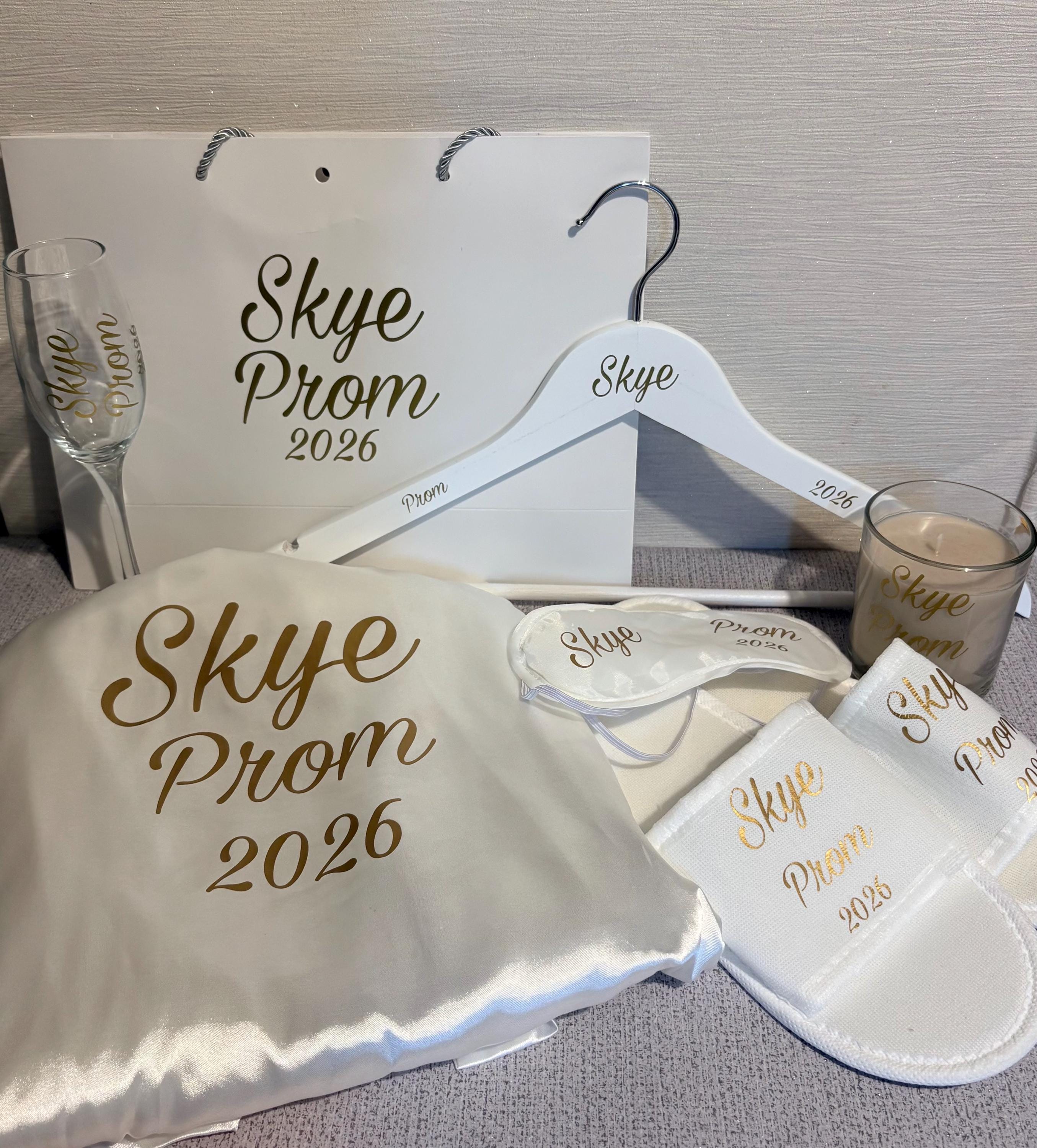 Prom Personalised Gifts and accessories. Prom Keepsakes.