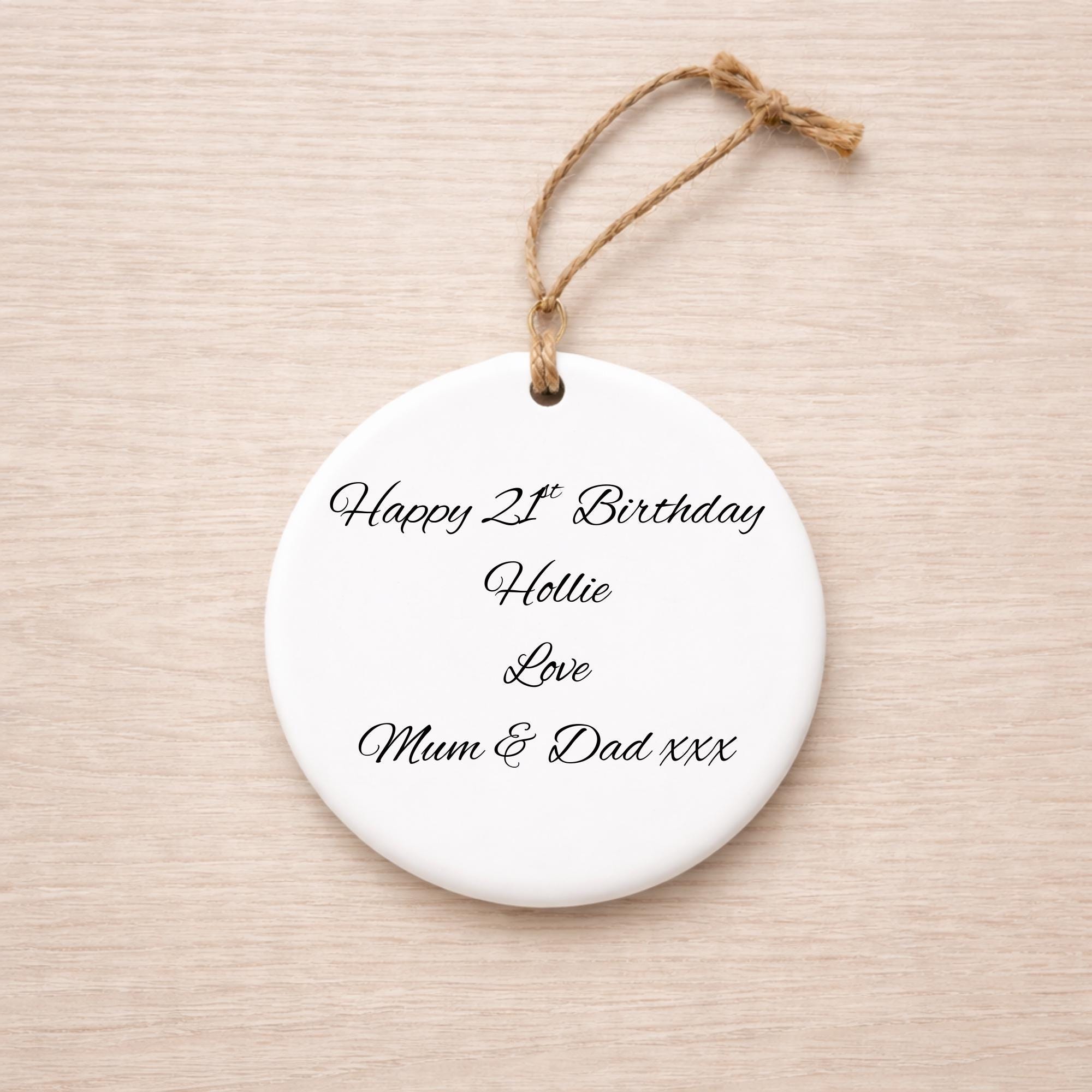 Special Birthday Keepsake Gift. Personalised Birthday Decoration. Personalised gift.