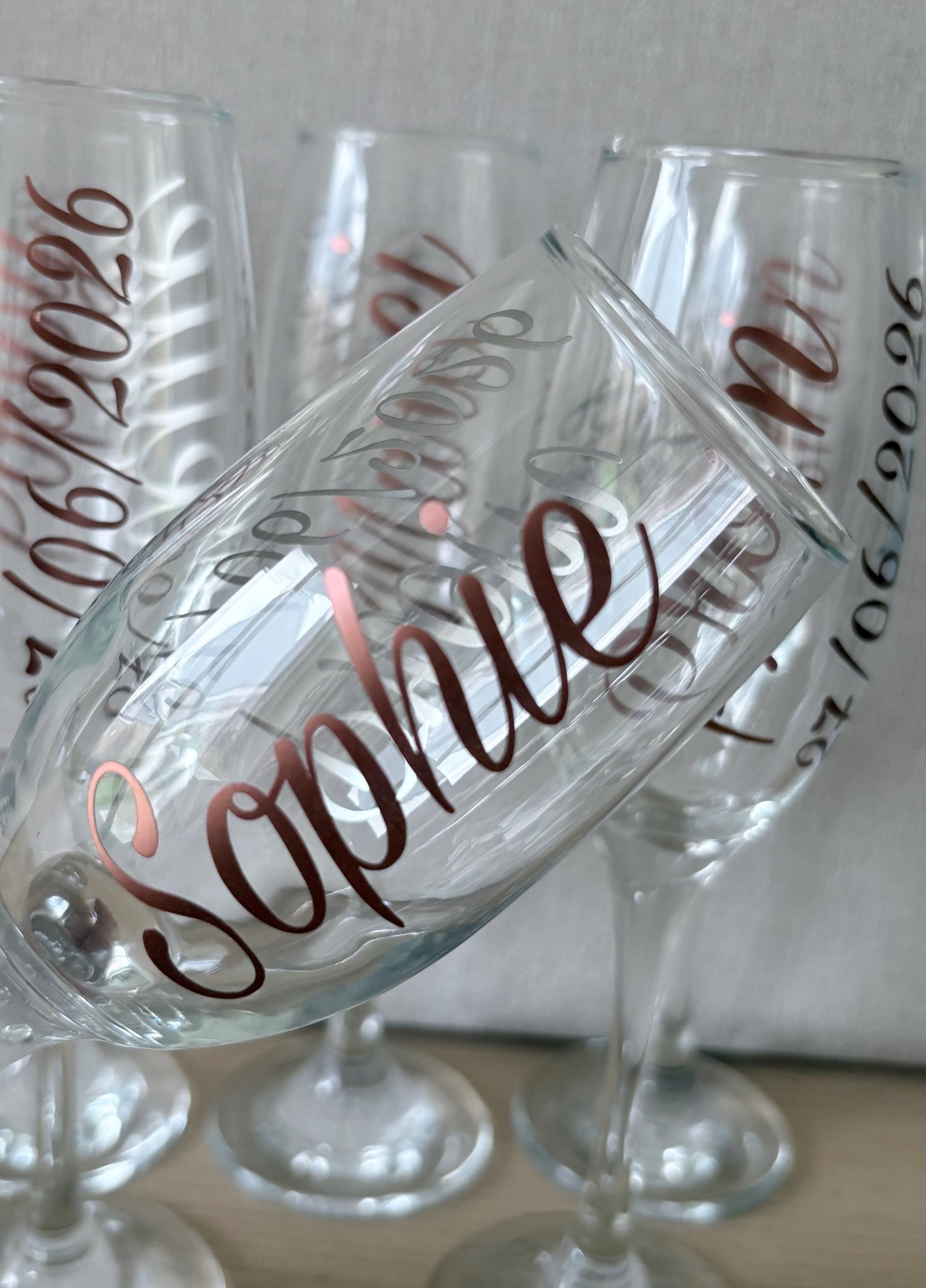 Prom glass. Personalised. Prom Parties and gift ideas. Made to order.