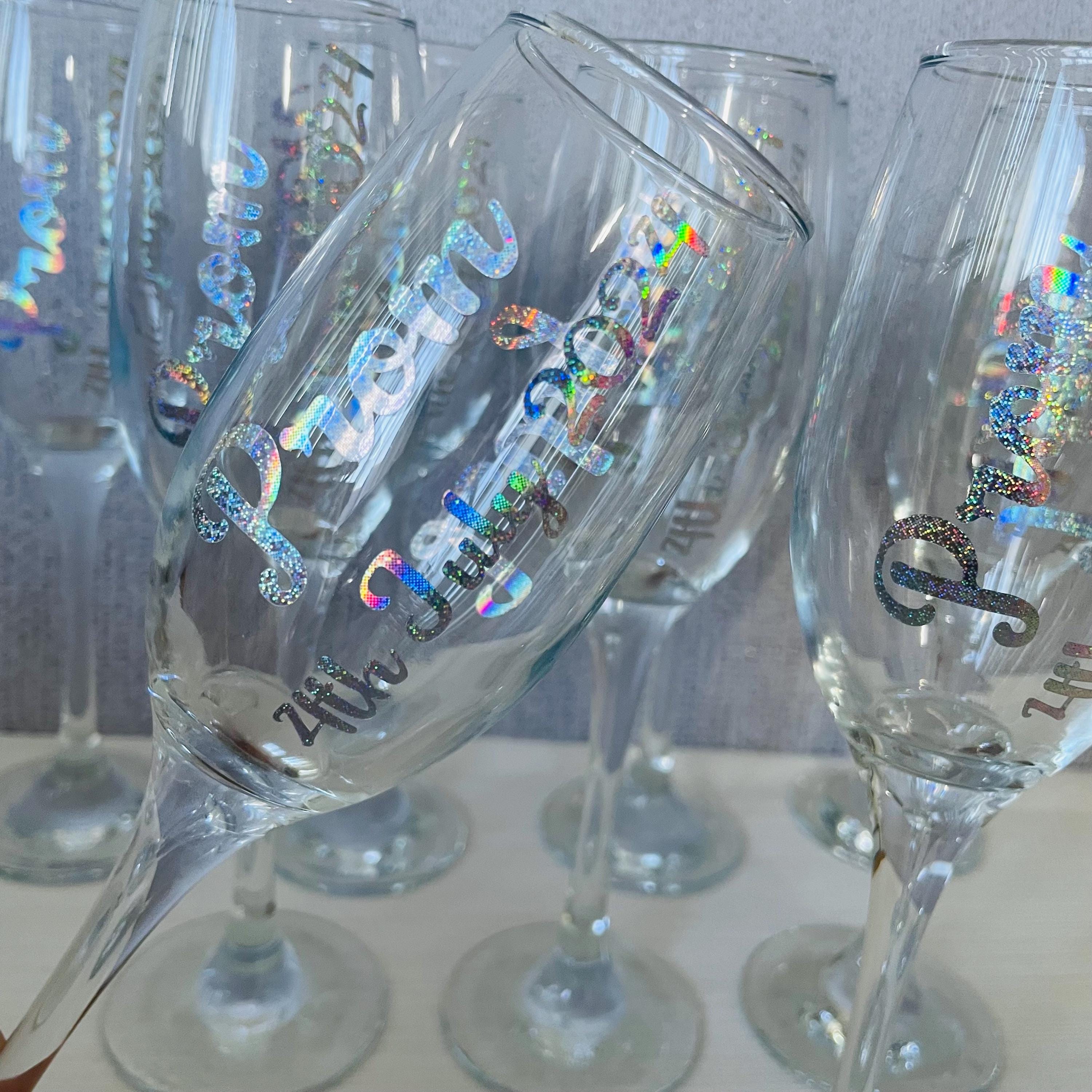 Prom glass. Personalised. Prom Parties and gift ideas. Made to order.