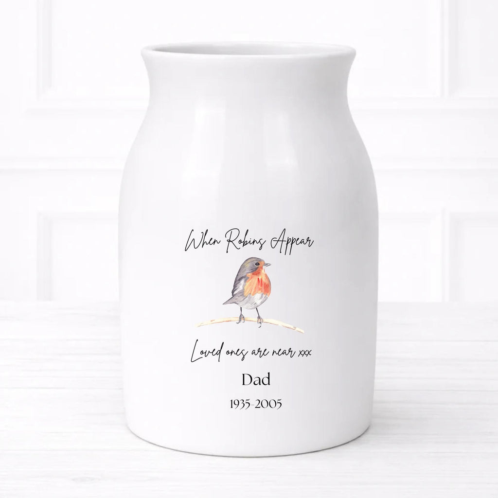 Flower Vase. In memory of... Personalised, photo option. A keepsake for the home or to keep in a special place.