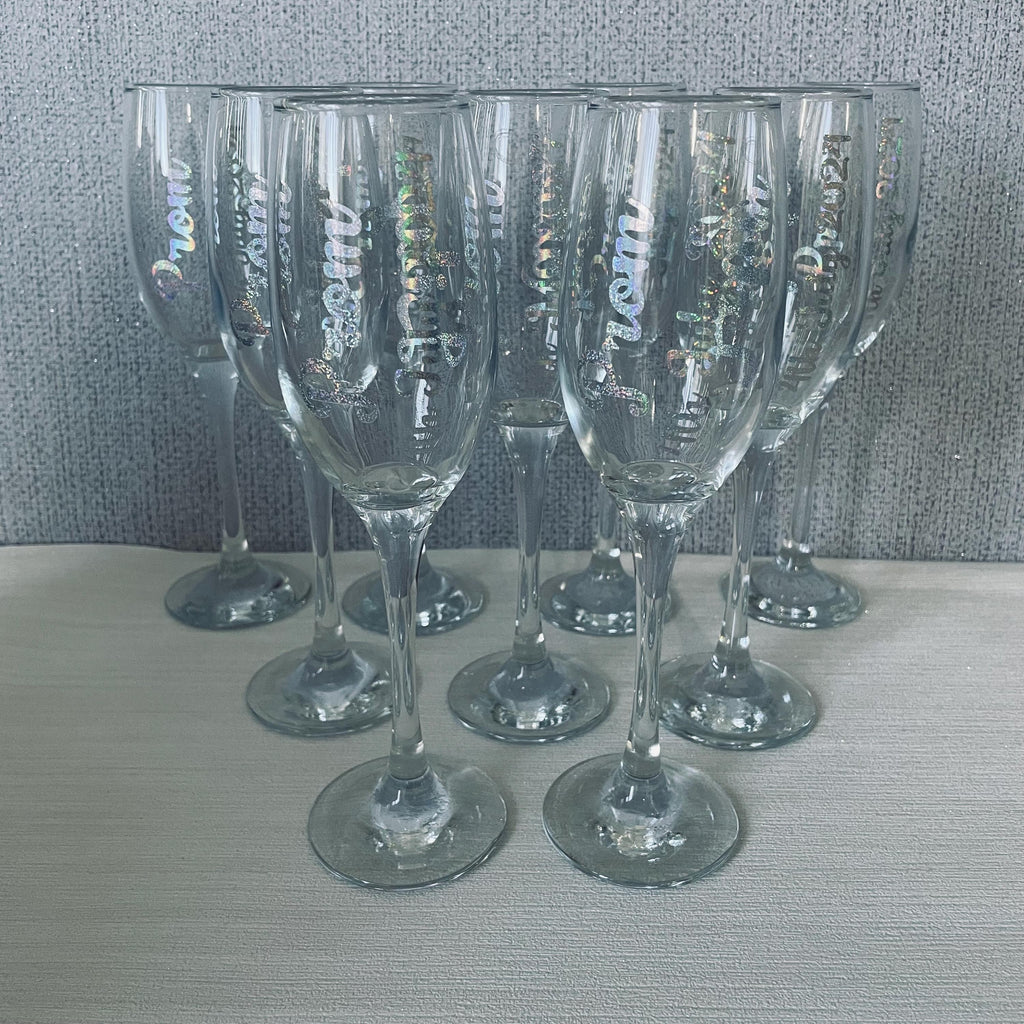 Prom glass. Personalised. Prom Parties and gift ideas. Made to order.