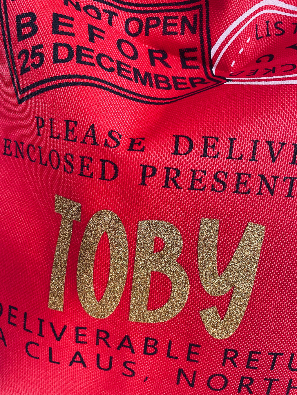 Personalised Santa Sacks. Christmas bag. Gift bag. Red Santa Sack.