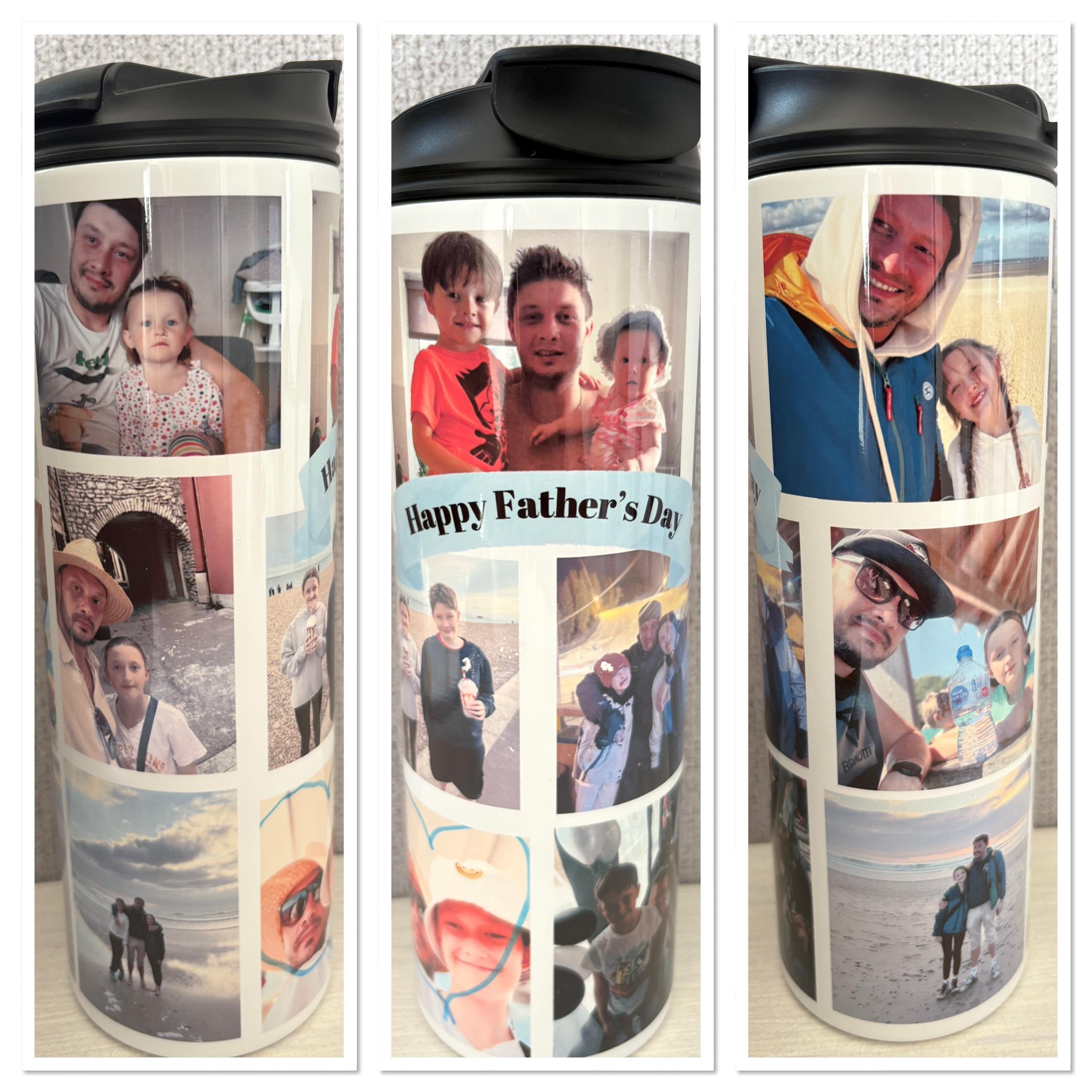 Personalised Travel mug. Customised. Personalised. Any design. Travel mug. Travel cup. Photo gift.