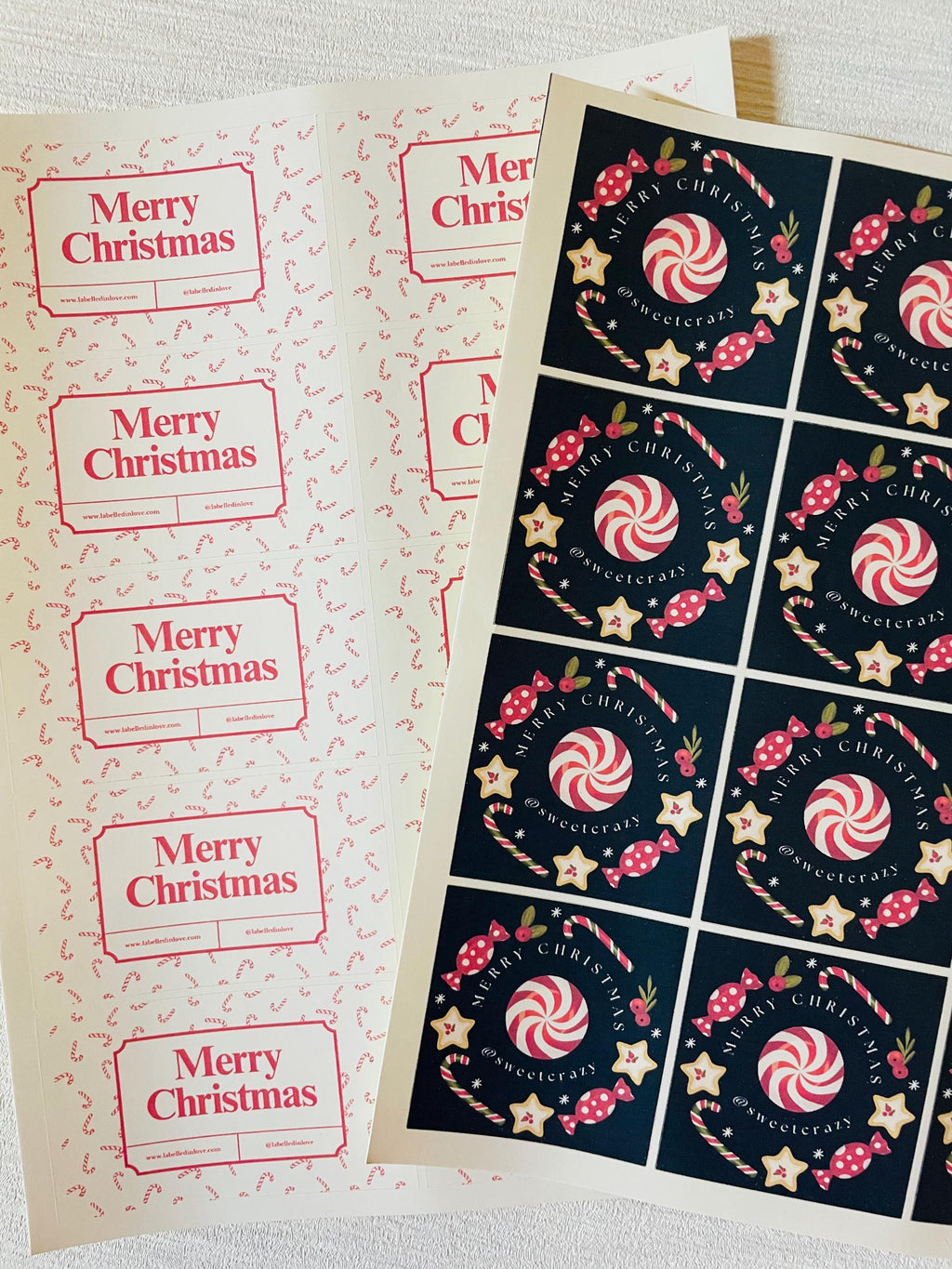 Personalised Christmas Gift Stickers, Custom Christmas Labels. Gift tags.