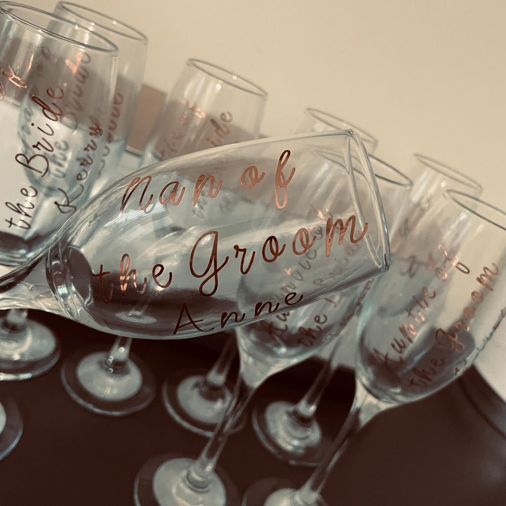 Bridal Party gifts sets and bundles. Bridesmaid gift sets. Hangers, Glass, Robe etc