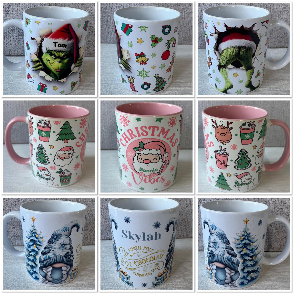 Personalised Christmas Mug. Custom mug. Christmas gift. Secret Santa. Stocking filler.