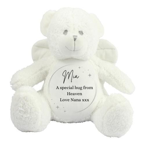 Angel Memory Bear, Personalised. Any design. Memory Teddy. Baby loss. Family Loss.