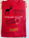 Personalised Santa Sacks. Christmas bag. Gift bag. Red Santa Sack.