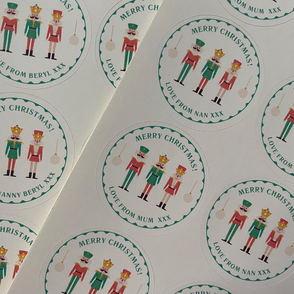 Personalised Christmas Gift Stickers, Custom Christmas Labels. Gift tags.