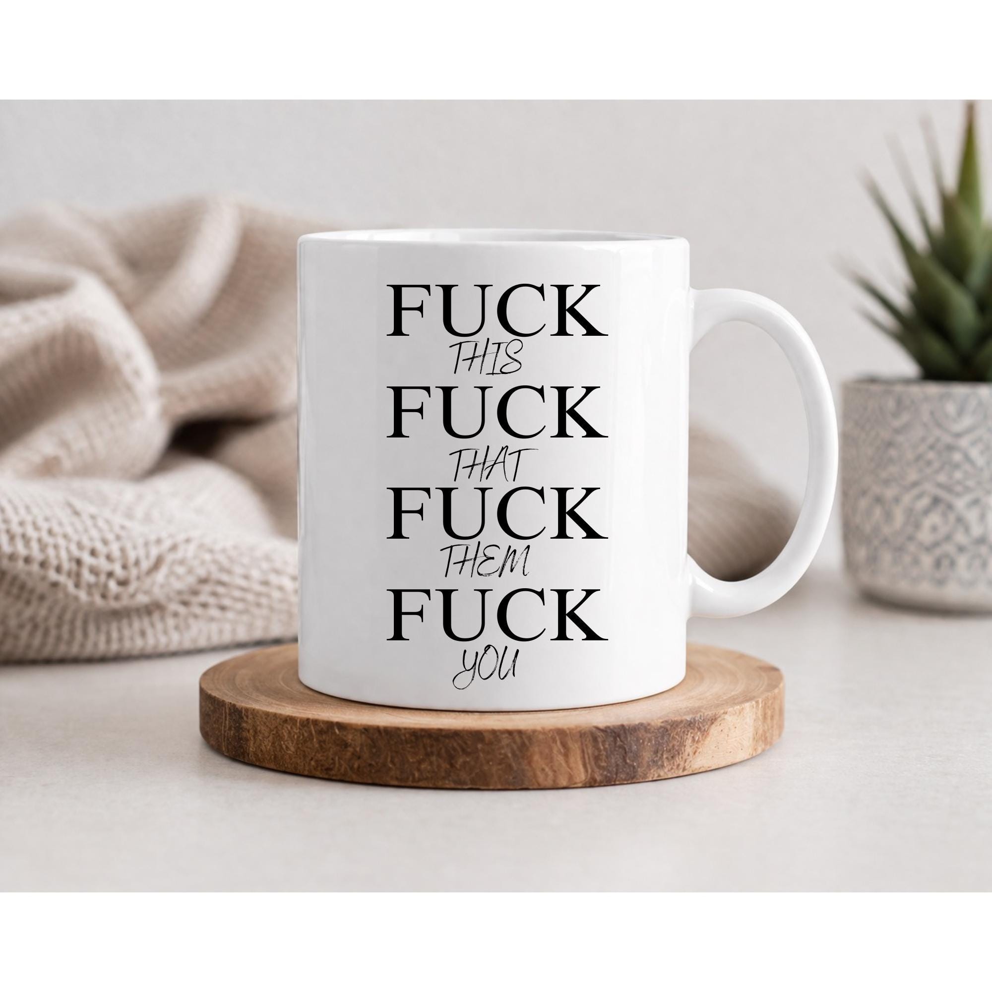WARNING Rude sweary mugs! Rude mugs, Swear mugs, hilarious gift idea.