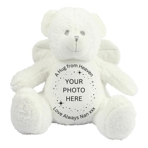 Angel Memory Bear, Personalised. Any design. Memory Teddy. Baby loss. Family Loss.