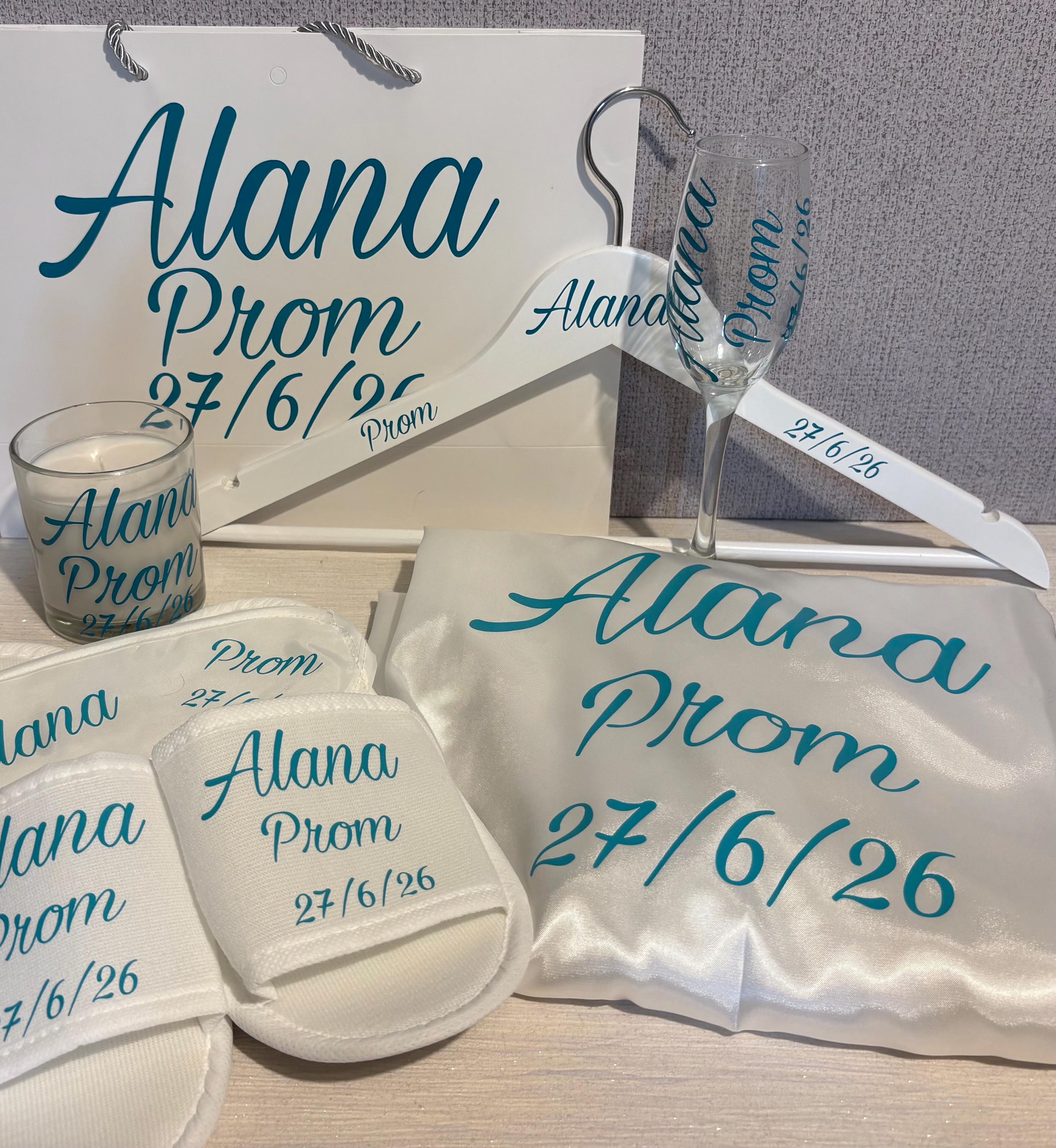 Prom Personalised Gifts and accessories. Prom Keepsakes.