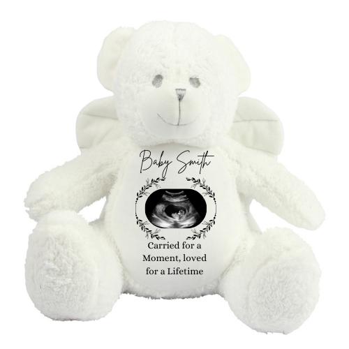 Angel Memory Bear, Personalised. Any design. Memory Teddy. Baby loss. Family Loss.