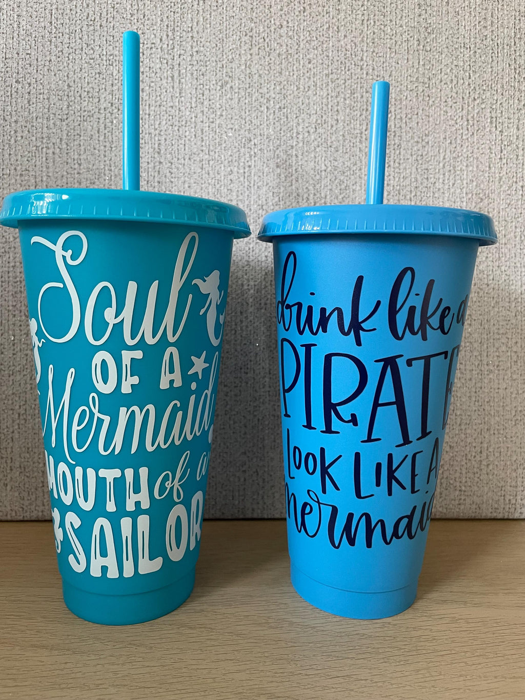 Personalized Cold Cup with Lid and Straw - Custom Name Design. Cup gift.